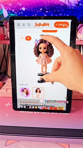 Turn your moments into a custom 3D figure with Jujubit✨️