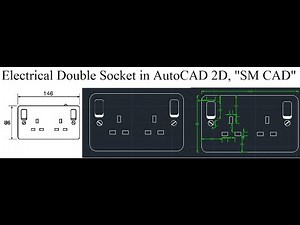 How to draw Electrical socket in AutoCAD 2D, #tutorial #how_to_draw #autocad #sockets #electrical