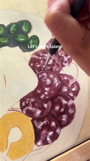 Creative Mediterranean Food Painting Techniques