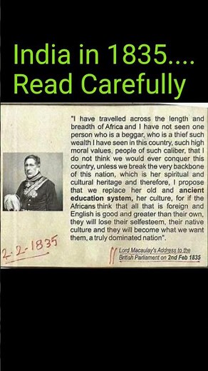 India in 1835 | Lord Macaulay's 1835 Vision: Transforming India's Education and Culture |
