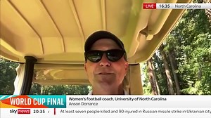 4.9K views · 41 reactions | Anson Dorrance, women's football coach at the University of North Carolina, describes how he recruited Lioness head coach Sarina Wiegman to join his team. "I could not be prouder" https://trib.al/zZJERVI  Sky 501, Virgin 602, Freeview 233 and YouTube | Sky News | Facebook