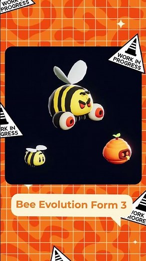 Bee Evolution Form 3: Animating in progress! 🐝 🐝 🐝