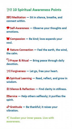 10 Spiritual Awareness Points | Awaken Your Inner Peace