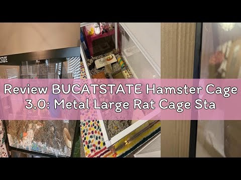 Review BUCATSTATE Hamster Cage 3.0: Metal Large Rat Cage Stackable with Top Access Easy Assemble 39.