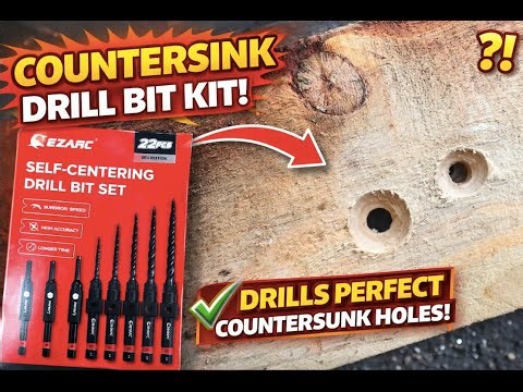 The EazyArc 22-Piece Set That Makes Drilling Foolproof | Countersinking Drill Bits