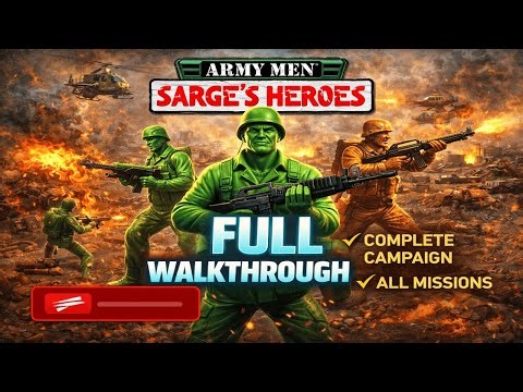 Army Men: Sarge’s Heroes PC – Full Walkthrough Gameplay (No Commentary)