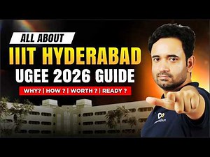 🔥How to Crack UGEE 2026 | IIIT Hyderabad | Better Than IITs? | Seats, Cutoff & Strategy | Prep Plan