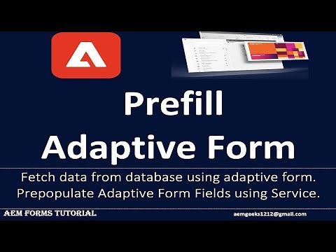 AEM Forms #13 | Prefill adaptive form data from database