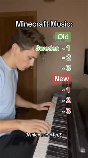 Pianicam on Instagram: "Minecraft Music: Old vs New #piano #minecraft #nostalgia"