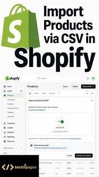 How to Import Products to Shopify Using CSV