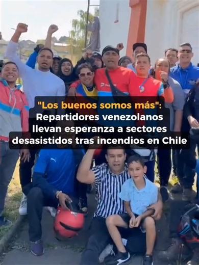 En una demostración de gratitud y compromiso, la comunidad venezolana en Chile, liderada por repartidores y emprendedores, se desplegó en la Región del Biobío para asistir a las familias afectadas por los recientes incendios forestales. Bajo el lema “Los buenos somos más”, la operacion