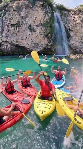The Ultimate Kayaking Adventure by the Waterfall! 🚣‍♂️🌊