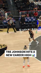 Tre Johnson knocks down the DEEP TRIPLE from just inside half court for a new career high! 👌 PHX-WAS • NBA League Pass Tap to Watch ➡️ https://www.nba.com/how-to-watch-game-redirect/0022500448?partnerRef=NBA&platform=Facebook&surface=Post | NBA