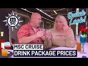 Pricing Guide MSC Cruise Drink Package