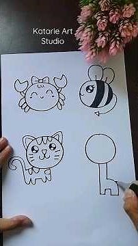 cara mudah menggambar hewan