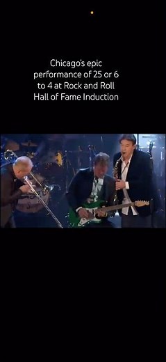 Chicago’s epic performance of 25 or 6 to 4 at Rock and Roll Hall of Fame Induction #shorts #chicago