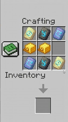 Crafting the GOLDEN ARMOR TRIM in Minecraft! 🏆🤯#minecraft
