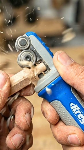 This Kreg Tool Makes Perfect Dowels in Seconds! 🔥 #tools #woodworking
