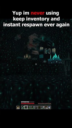 i am never using keep inventory and instant respawn again