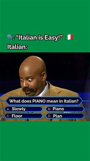 Go! Go! Italia - Live & Study in Italy on Instagram: "Italian is easy 🫣🇮🇹 ✨ Interested in studying Italian in Italy? We offer free support! 👉 Visit our website to learn more-link in bio! 📚 #studyitalian #learnitalian #studyinitaly #italianlanguage #italianlesson #italian #italianvocabulary #studyabroad"