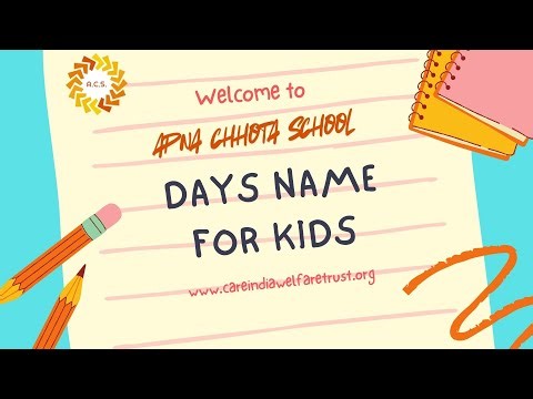 Days Name for Kids | Learn Days of the Week in Fun Way | Apna Chhota School