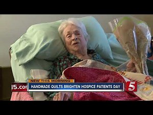 Clarksville senior quilts lap blankets for hospice patients