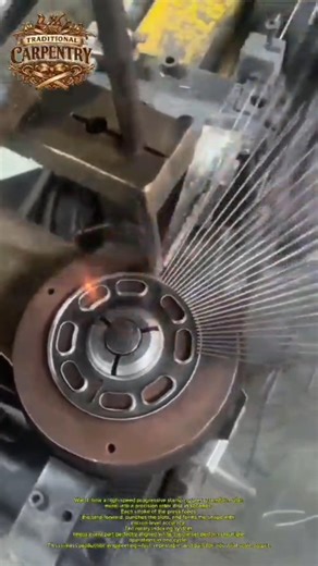 High-Speed Metal Stamping Rotor Disc Production Automation Technology #metal #manufacturing #shorts