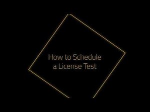 How to Schedule a License Test