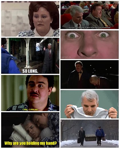 'Planes, Trains and Automobiles' was released on this day 38 years ago! (November 25, 1987) ✈🚂🚗 Directed and written by John Hughes. Cast: Steve Martin, John Candy, Laila Robins, Michael McKean, Olivia Burnette, Matthew Lawrence, Edie McClurg, Ben Stein, & more. #80sMovies #OnThisDay #ThanksgivingMovie #OTD #PlanesTrainsAndAutomobiles | We Geek Girls