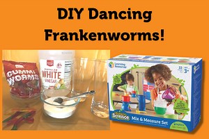 DIY Dancing Frankenworms: Spooky Gummy Worm Science Experiment