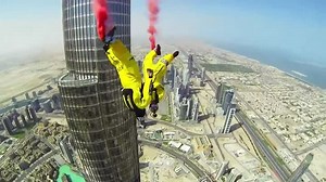 Burj Khalifa Pinnacle BASE Jump - 4K