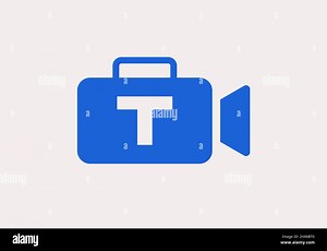 Cinema Film and Videography Logo On Letter T Design Template. Initial Letter T with Film Video Camera Logo Design Stock Vector Image & Art - Alamy