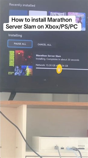 How to install the Marathon Server Slam on Xbox/PS/PC