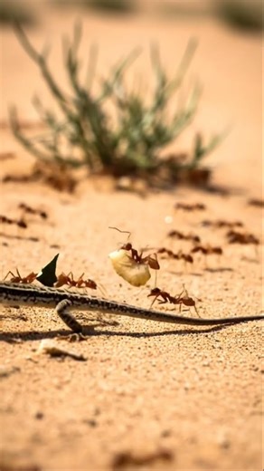 Lizards 🦎 and Ants 🐜 running #animals #reptiles #lizard #wildlife #youtubeshorts #DreamScreenAI