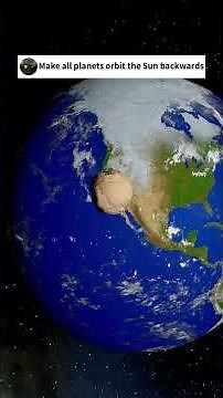 What if we made all the planets orbit the Sun backwards? - Universe Sandbox #spacesimulation