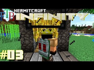 Minecraft Mods - FTB Infinity Ep. 03 - Jetpack & Blaze Farm !!! ( HermitCraft Modded Minecraft )