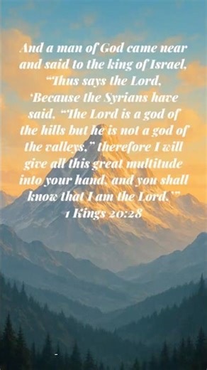 This Is How 1 Kings 20:28 Goes #shorts