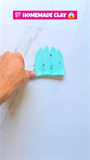 😱HOMEMADE CLAY IN 10 Sec😍Doms Rubber Clay #diy #clay #slime #shorts #viralshorts #youtubeshorts 🔥🩵