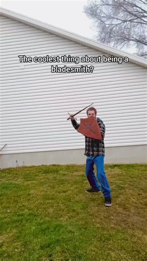 one of my favorite parts of being a bladesmith #fypシ #bladesmithing #forge #swords #practice