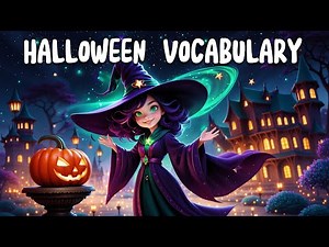 Spooky Halloween Vocabulary for Kids | fun English lesson + QUIZ 🎃