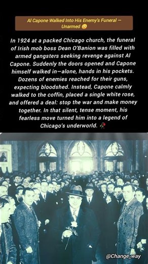Al Capone Walked Into His Enemy’s Funeral — Unarmed 😳
