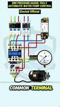 One pressure gauge fully automatic water pump control#ElectricalTips #DIYElectric #Electric Project