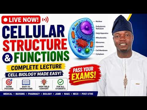 🔴 LIVE NOW! Cellular Structure and Functions | Complete Cell Biology Lecture | Anatomy & Physiology