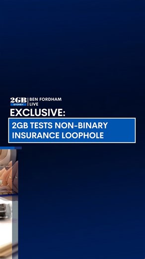 EXCLUSIVE: Insurance companies are offering cheaper deals for non-binary customers. We’ve tested the loophole ourselves. MORE: https://www.2gb.com/its-true-2gb-producers-test-non-binary-insurance-loophole/ | 2GB Sydney