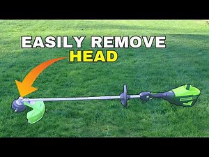 How to Remove Greenworks String Trimmer Head