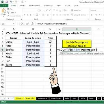 countifs formula with 2 easy criteria