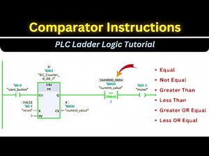Comparator Blocks in TIA Portal | PLC programming tutorial