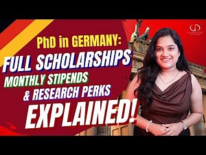PhD in Germany: Full Scholarships, Monthly Stipends & Research Perks Explained #studyingermany