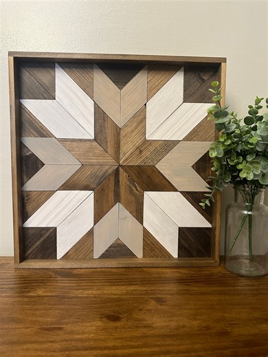 Reclaimed Wood Barn Quilt, Barn Quilt, Barn Quilts, Home Decor Barn Quilt, Framed Barn Quilt, Wood Quilt, Modern Home, Rustic Home Decor - Etsy