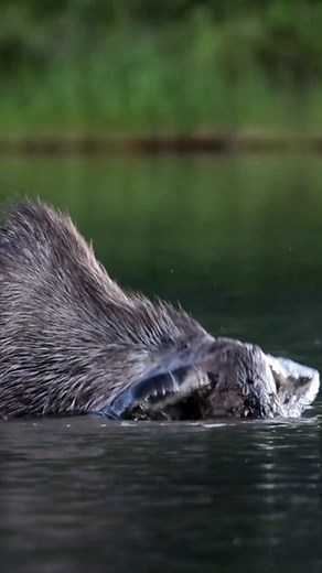 A moose feeds on aquatic vegetation during the Montana summer. #moose #outdoors #animals | Michael Hodges, Author